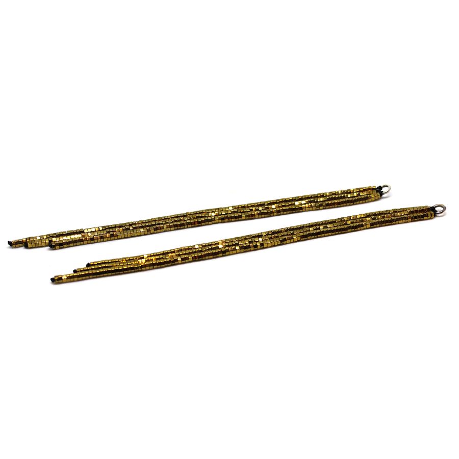 Gold hematite bangs ACCESSORI | FRANGEEMAT ORO L